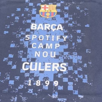 FC Barcelona pánske tričko Logos navy