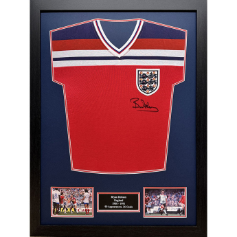 Legendy zarámovaný dres England FA 1982 Robson Signed Shirt (Framed)