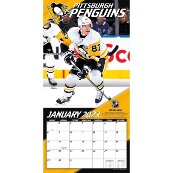 Pittsburgh Penguins kalendár Sidney Crosby #87 2023 Wall Calendar