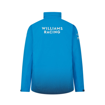 Williams pánska bunda s kapucňou Driver Rain blue F1 Team 2024