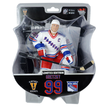 New York Rangers figúrka #99 Wayne Gretzky Imports Dragon Player Replica white