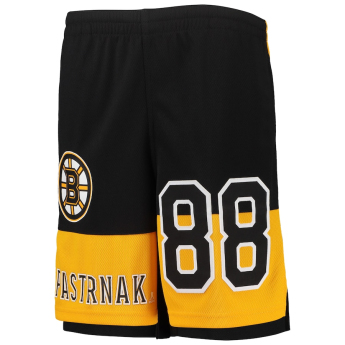 Boston Bruins detské kraťasy David Pastrňák #88 Pandemonium Name & Number
