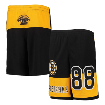 Boston Bruins detské kraťasy David Pastrňák #88 Pandemonium Name & Number