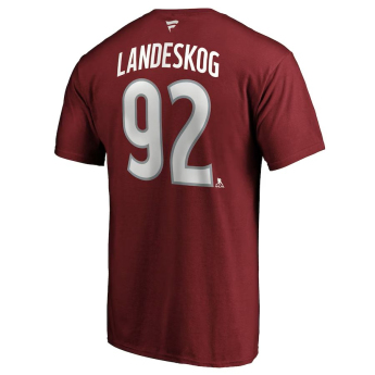 Colorado Avalanche pánske tričko Gabriel Landeskog #92 Stack Name & Number T-Shirt