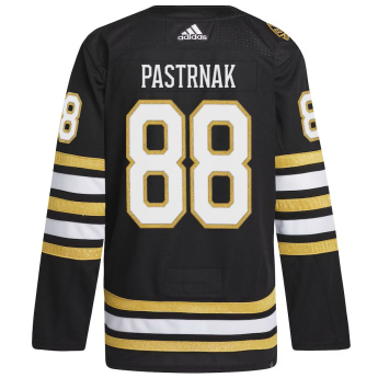 Boston Bruins hokejový dres David Pastrnak #88 adidas Black 100th Anniversary Primegreen Authentic