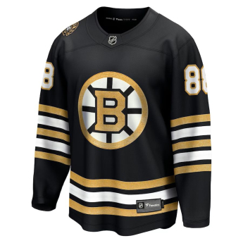 Boston Bruins hokejový dres David Pastrnak #88 black 100th Anniversary Premier Breakaway Jersey