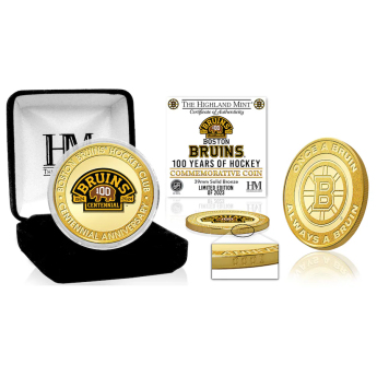 Boston Bruins zberateľské mince 100th Anniversary Bronze Coin