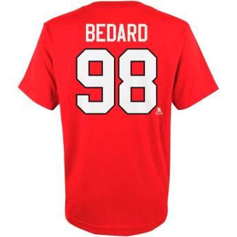 Chicago Blackhawks detské tričko Connor Bedard #98 Player Name & Number Red