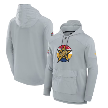 NHL produkty pánska mikina s kapucňou 2024 NHL All-Star Game Authentic Pro Tech Fleece Gray