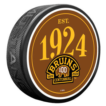Boston Bruins puk 100th Anniversary Commemorative Hockey Year