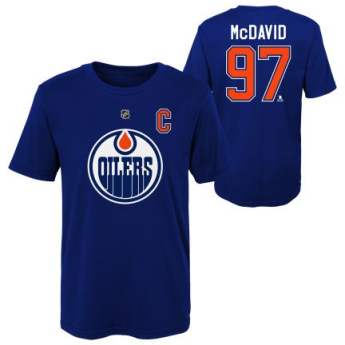 Edmonton Oilers detské tričko Connor McDavid Captains Name and Number navy