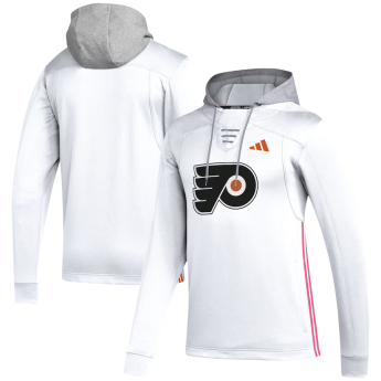 Philadelphia Flyers pánska mikina s kapucňou Adidas Refresh Skate Lace white