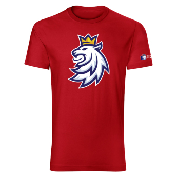 Hokejové reprezentácie pánske tričko Czech Republic Logo Lev red