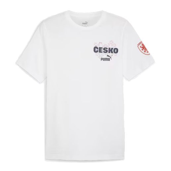 Futbalová reprezentácia pánske tričko Czech republic Ftblicons Tee white