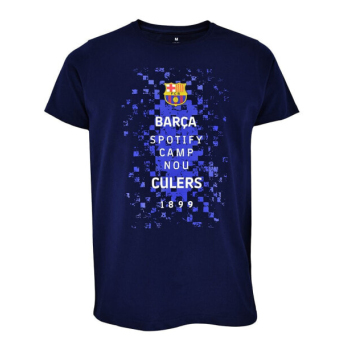 FC Barcelona pánske tričko Logos navy