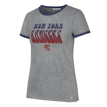 New York Rangers dámske tričko Letter Ringer grey