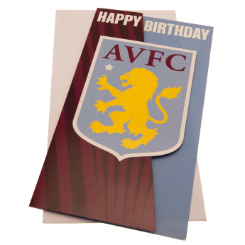 Aston Villa narodeninové želanie Crest Birthday Card