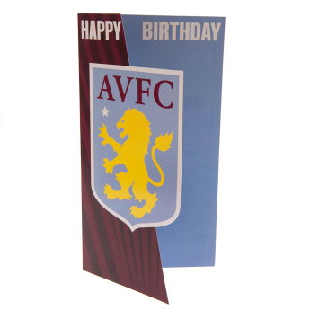 Aston Villa narodeninové želanie Crest Birthday Card