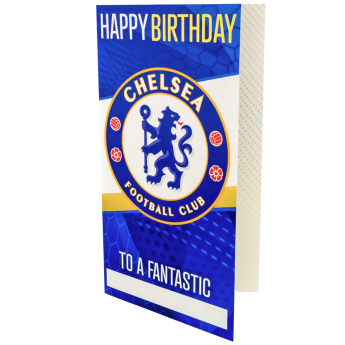 FC Chelsea narodeninová pohľadnica so samolepkami Personalised Birthday Card