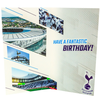 Tottenham narodeninová pohľadnica so samolepkami Personalised Birthday Card