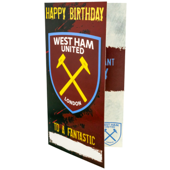 West Ham United narodeninové želanie Personalised Birthday Card