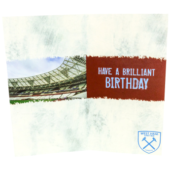 West Ham United narodeninové želanie Personalised Birthday Card