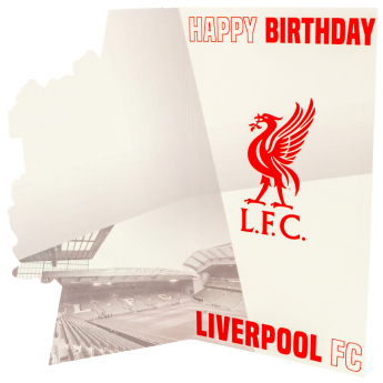 FC Liverpool narodeninové želanie Crest Birthday Card