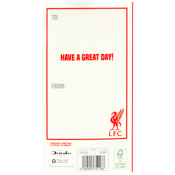 FC Liverpool narodeninové želanie Crest Birthday Card