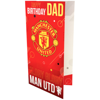 Manchester United narodeninové želanie Dad Birthday Card