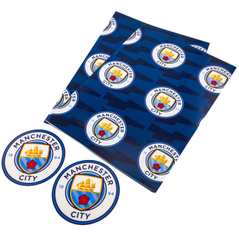 Manchester City baliaci papier Text Gift Wrap