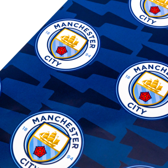 Manchester City baliaci papier Text Gift Wrap