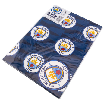 Manchester City baliaci papier Text Gift Wrap