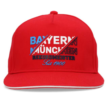 Bayern Mníchov čiapka flat šiltovka Rekordmeister red