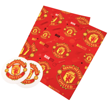 Manchester United baliaci papier Text Gift Wrap