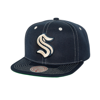 Seattle Kraken čiapka flat šiltovka Contrast Natural Snapback Vintage