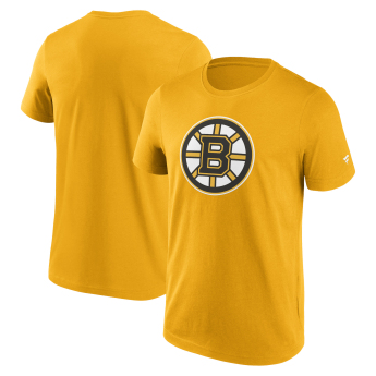 Boston Bruins pánske tričko Primary Logo Graphic T-Shirt Yellow Gold