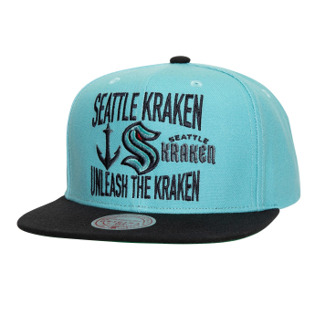 Seattle Kraken čiapka flat šiltovka City Love Snapback Vintage