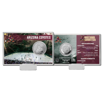 Arizona Coyotes zberateľské mince History Silver Coin Card Limited Edition od 5000