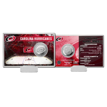 Carolina Hurricanes zberateľské mince History Silver Coin Card Limited Edition od 5000