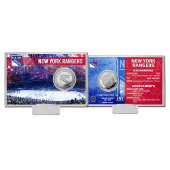 New York Rangers zberateľské mince History Silver Coin Card Limited Edition od 5000