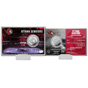 Ottawa Senators zberateľské mince History Silver Coin Card Limited Edition od 5000