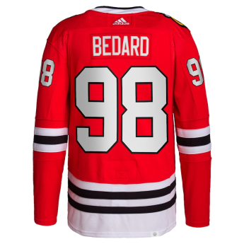 Chicago Blackhawks hokejový dres Connor Bedard #98 Adidas Authentic Primegreen Player Pro Red