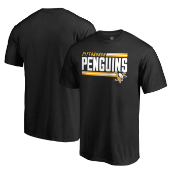 Pittsburgh Penguins pánske tričko black Iconic Collection On Side Stripe