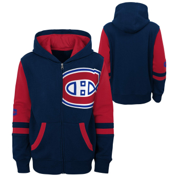 Montreal Canadiens detská mikina s kapucňou faceoff colorblocked fleece full-zip