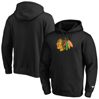 Chicago Blackhawks pánska mikina s kapucňou mid essentials crest graphic hoodie black