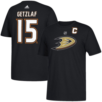 Anaheim Ducks pánske tričko logo black Ryan Getzlaf