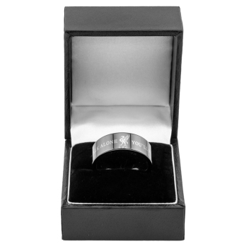 FC Liverpool prsteň Black Ceramic Ring Medium