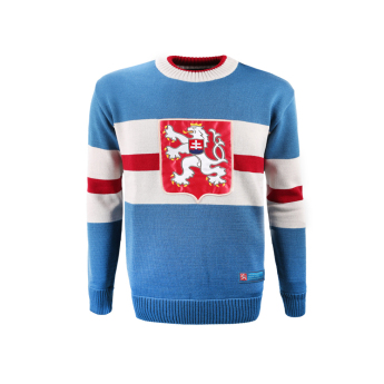 Hokejové reprezentácie pánsky sveter Czech republic retro MS 1947 big logo