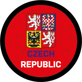 Hokejové reprezentácie puk Czech republic logo red