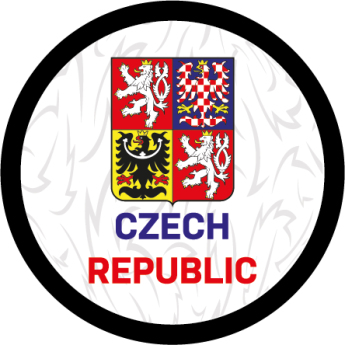 Hokejové reprezentácie puk Czech republic logo white